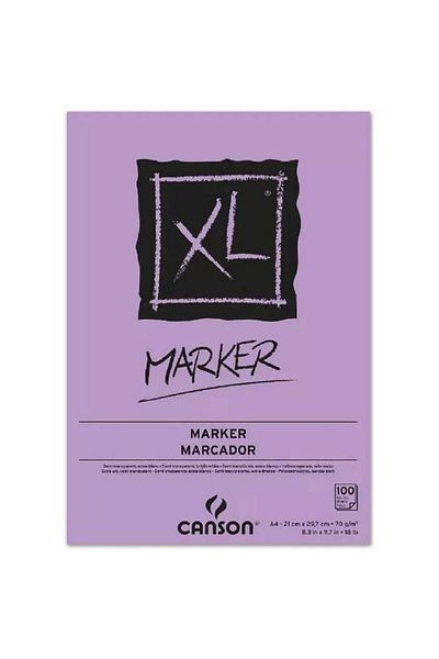 Canson Xl Marker Pad 70gr Layout Marker Block 100 Pages A4 (21x29.7cm)