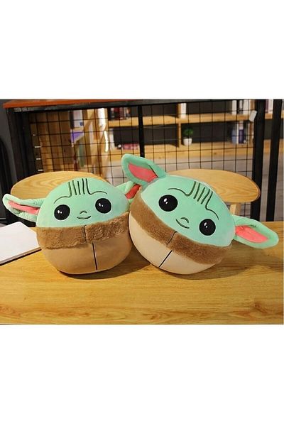 LRS STORE 18 Cm Imported Furry Fabric Baby Yoda Star Wars The Mandalorian Baby Yoda Figure Plush Toy