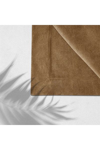 GOCCIA Față de masă cu textura catifea Culoare Camel