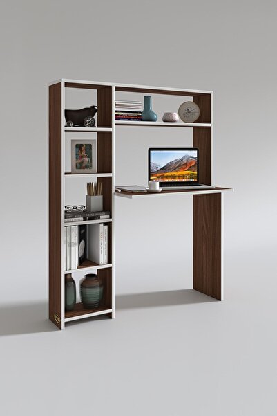 Kenzlife Bilgisayar Çalışma Masası Prost Cvz 140*100*20 Kitaplık Solda Ofis Sekreter Laptop