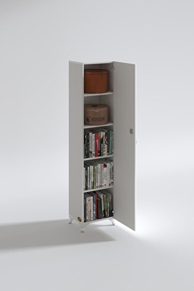 Kenzlife Mutfak Dolabı Zehra 168*030*032 Byz Kilitli Ayaklı Banyo Evrak Ofis Kitaplık Ayakkabılık Kiler