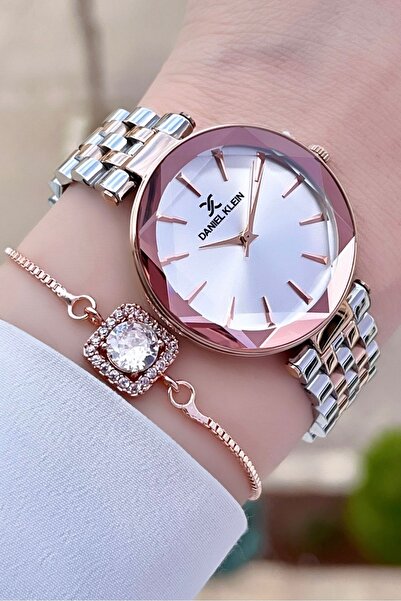 Daniel Klein Bronz Gümüş Renk Ayarlanabilir Kordonlu Kadın Kol Saati Ve Bilek...