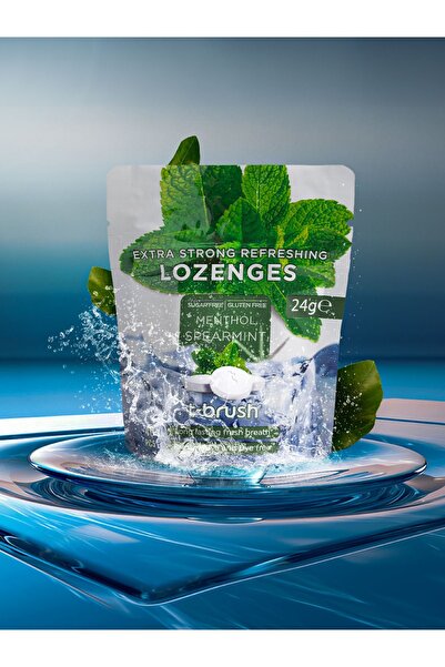 TBRUSH Ağız Kokusu Önleyici Mentol ve Nane Aromalı Ağız Pastili - Alkolsüz ve Şekersiz