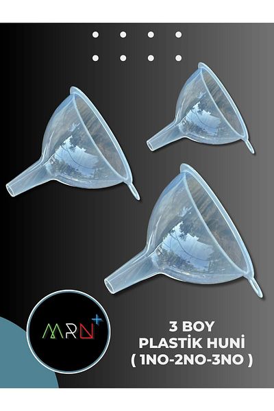 Mirvano 3 Sizes Transparent Funnel, Practical Bottle Funnel, Funnel Set