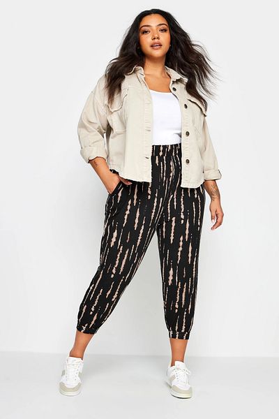 Stil Diva Plus Size Lycra Stretchy Fabric - Elastic Leg Pants145047