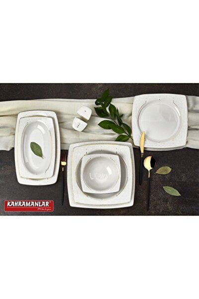 Kahramanlar Line 5705 Karebone 55 Parça Yemek Takımı