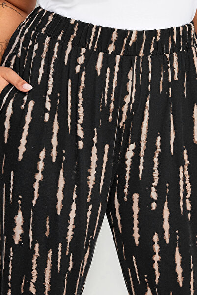 Stil Diva Plus Size Lycra Stretchy Fabric - Elastic Leg Pants145047