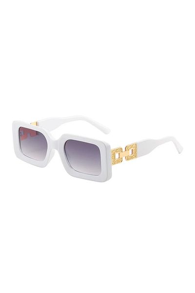 Toz Vintage Vintage White Davin Retro Sunglasses