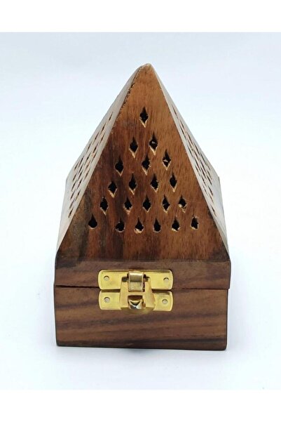 Fairy BUHARDANLIK KONİK TÜTSÜLER İÇİN AHŞAP TÜTSÜLÜK  DEKORATİF PİRAMİT TASARIM ÖLÇÜ: 13X7,5