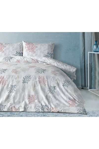 Doqu Home White Double Marine Duvet Cover Set