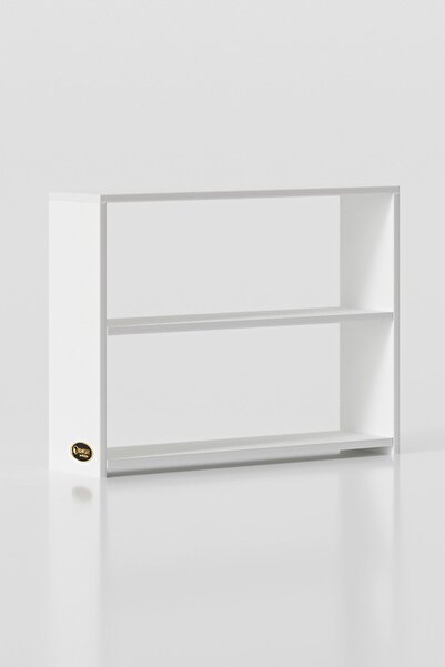 Kenzlife Kitaplık Süper Ga 060*80*19 Byz 2 Katlı Tek Bölme Ofis Mutfak Banyo Dolabı Arkalıksız