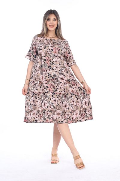 mervemoda Καλοκαιρινό φόρεμα με μήκος μέχρι το γόνατο