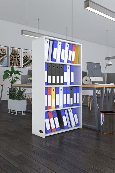 Kenzlife Klasörlük Raflı Erlinay Byz 140*80*30 Kitaplık Ofis Arkalıksız