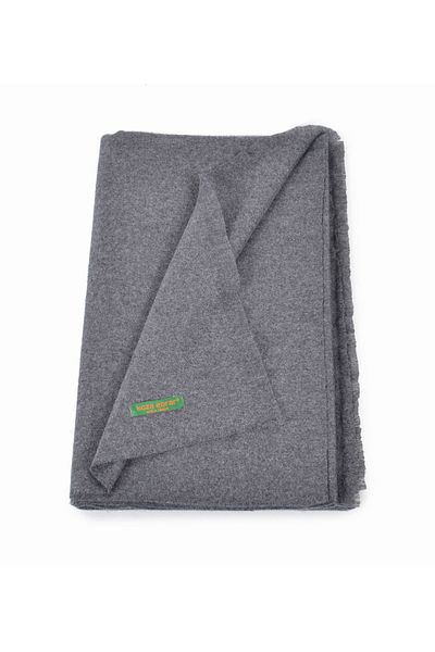 koza ebrar Elegansa Cashmere Textured Shoulder Neckerchief - Elegance and Warmth Anthracite