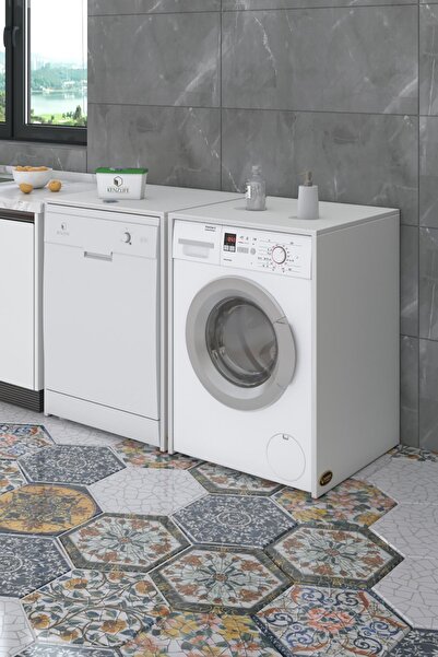 Kenzlife Çamaşır&Kurutma&Bulaşık Makinesi Dolabı Naumkare Byz 90*140*60 Kapaksız Arkalıksız