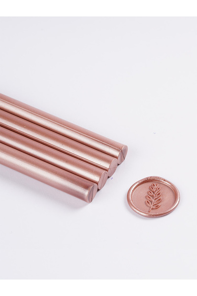 MÜHÜRCE شمعة ختم الذهب الوردي