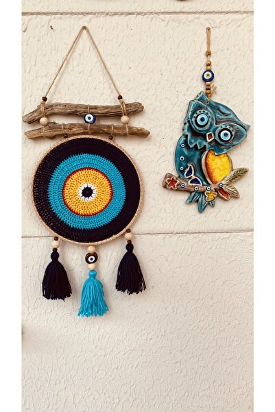 MakromeNis Nazarlık Nazar Boncuğu Düşkapanı Duvar Süsü Kapı Süsü