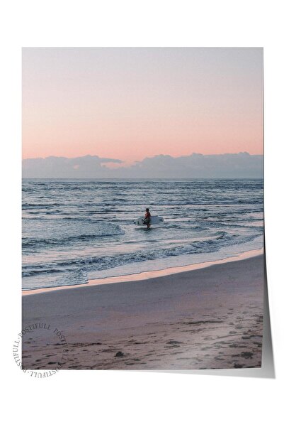 Postifull Poster bez okvira, letnja tematska slika BR:75, fotografija plaže u...