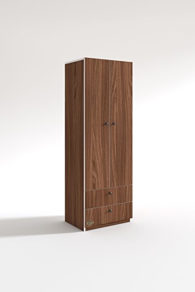 Kenzlife Gardırop 2 Kapılı Kapaklı 2 Çekmeceli Nilüfer Cvz 173*60*42 Gardolap Dolap Ofis