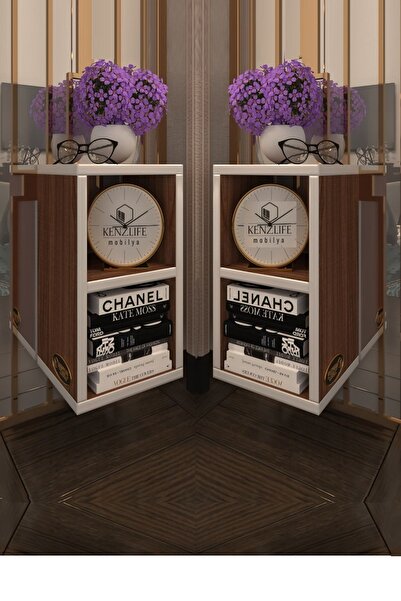 Kenzlife Komodin Lothario 2 Li Set Cvz Komidin 42*20*19 Duvara Monte Askı Apa...