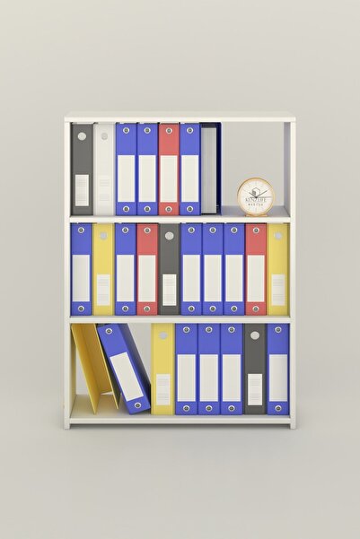 Kenzlife Klasörlük Raflı İlkutay Byz 105*80*30 Kitaplık Ofis Arkalıksız