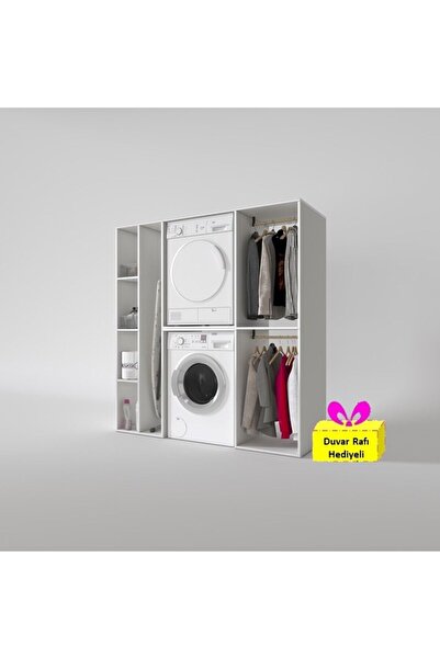 Kenzlife Çamaşır-kurutma Makinesi Dolabı Ve Giysi Dolabı Cevheri Sol Byz 180*170*60 Tekli Duvar R