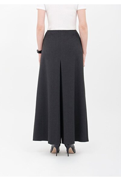 G-Line High Waist Anthracite WidePalazzoTrousers - A-line Full Length