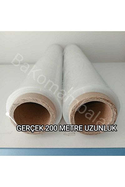 BAKOM AMBALAJ 50 CM STRETCH FILM 17 MICRON 200 METERS (GOODS-SHIPPING-MOVING-PALET STRETCH)