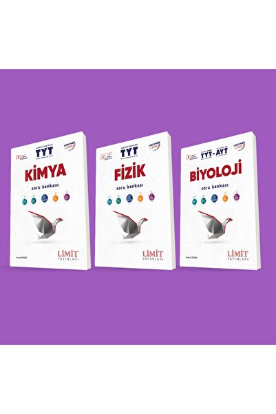 Limit Yayınları 2025-2026 Tyt Fizik Kimya Biyoloji Soru Bankası Seti Yeni Baskı