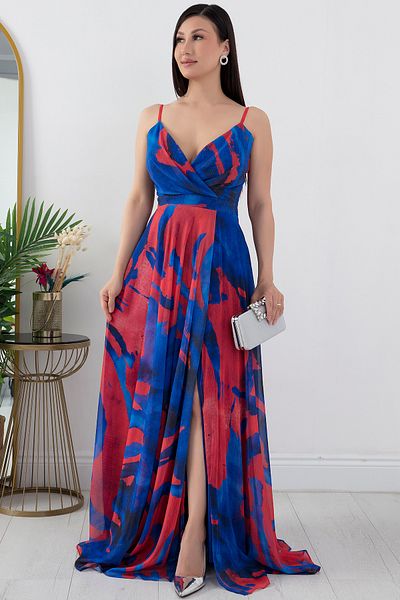 PULLIMM Rochie de seara cu bretele din tul dublu - DNS1526
