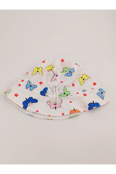 Shuttle Park Unisex Children's Summer Hat - Cotton Cloth, Sombrero, Stylish Butterfly Design