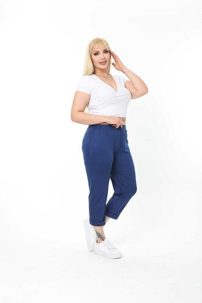 Esina Pantaloni Capri Diver / Scuba Fabric pentru femei