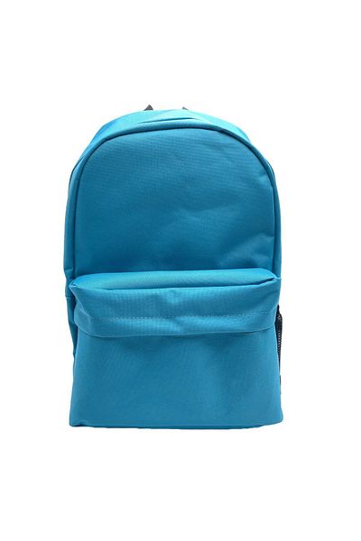 Differ Studio Blue Color Water Resistant Zippered Pocket Daily Unisex Backpack/School Bag Large Internal Volume