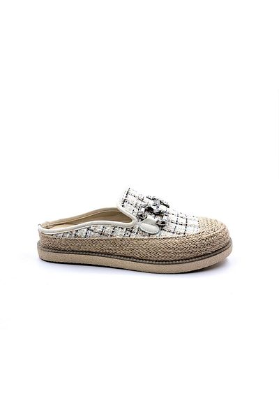 Guja Jute Espadrille Closed Toe Sabo Beige Women's Slippers