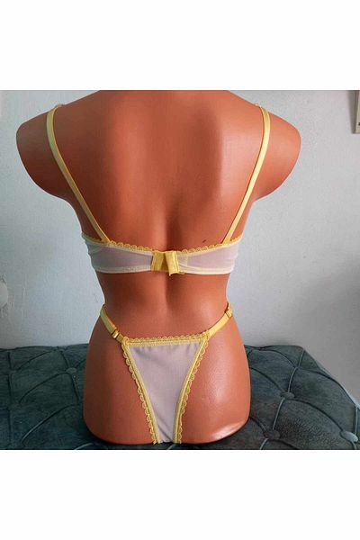 Lotus Love Secret - Spring Branched Full Lace Bra Set