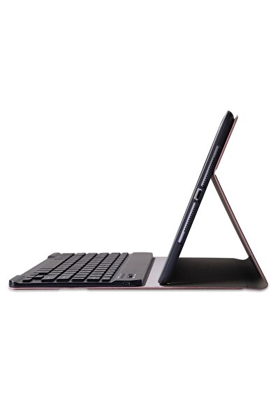 TahTicMer Galaxy Tab S6 Lite P610 P615 P617 10.4 Inç Kılıf Bluetooth Klavye Kablosuz Keyboard Standlı