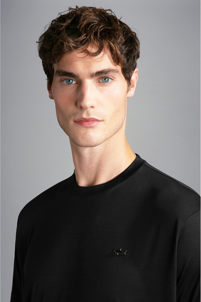 PAUL&SHARK MEN'S KNITTED T-SHIRT C.WCOTTON