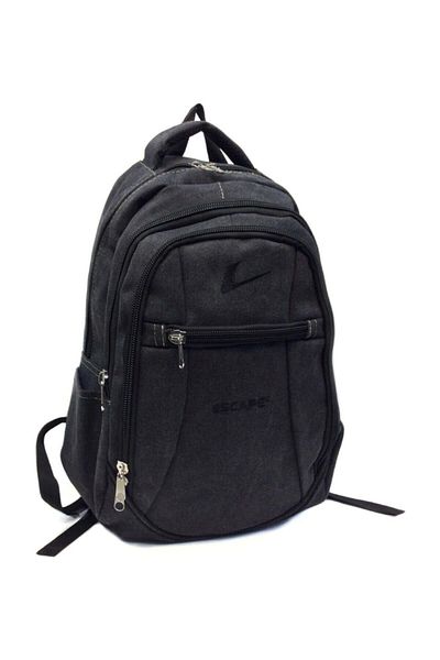 ESCAPE Canvas Black Backpack