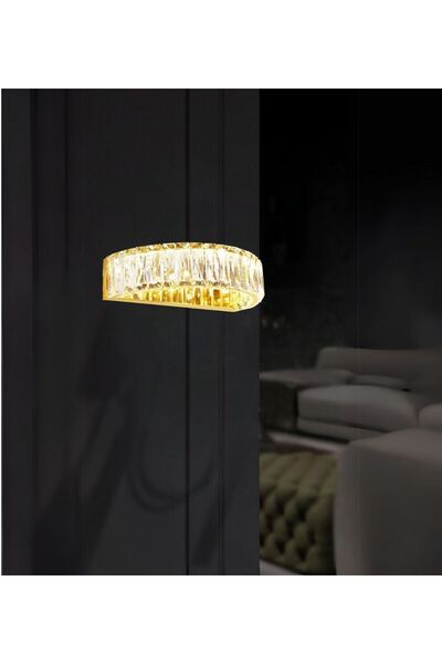 RONİSU AYDINLATMA Vista Taşlı Aplik Kristal Taş Duvar Aydınlatması