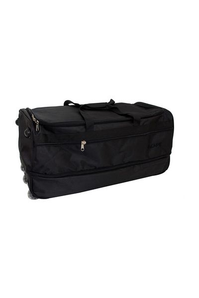 ESCAPE 254-s Black Three-Wheel Checked Travel Bag