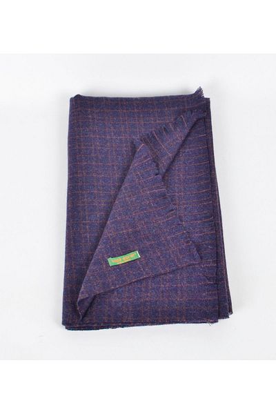 koza ebrar Elegansa Cashmere Textured Shoulder Neckerchief - Elegance and Warmth, Luxury and Soft Trendy Plaid