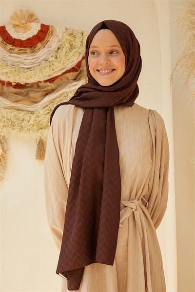 Şalland Freya Shawl Series Bitter Brown