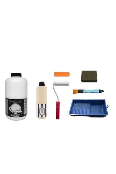 Cadence 2 Liter White Stone Varnish Set - 500 ml Paint