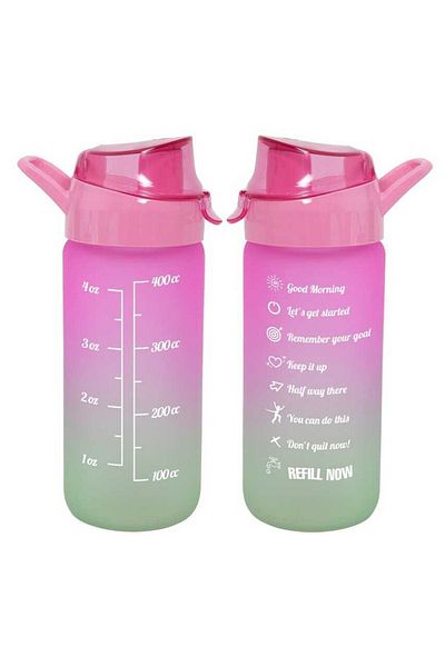 Herevin 111808-160 Glass Water Bottle - Motivational Water Bottle - Water Bottle