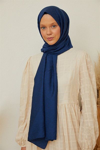 Şalland Freya Shawl Series Navy Blue