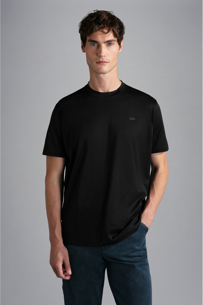 PAUL&SHARK MEN'S KNITTED T-SHIRT C.WCOTTON