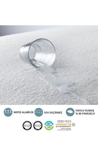 CARETEX Liquid Proof Corner Elastic Towel Fabric Bed Mattresses
