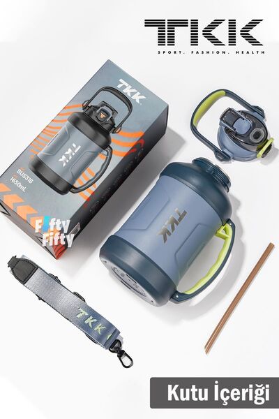 Vagonlife TKK 1650 ML Profesyonel Kamp Matarası/Çelik Termos Çift Kullanım Pipetli/Rahat İçim 12/24 Yalıtım -2