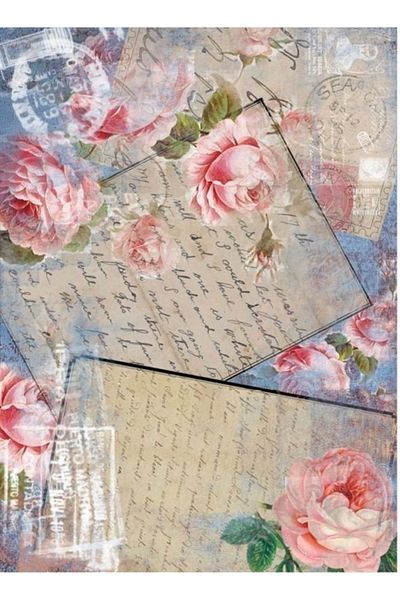 Cadence Brass Decopage Paper - Model 347, 29x42cm