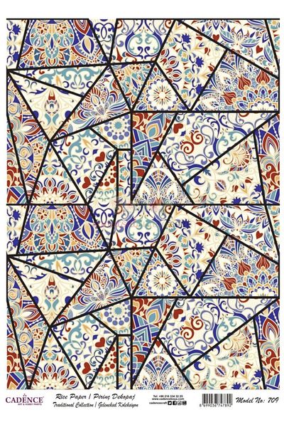 Cadence Rice Decoupage - Model 709